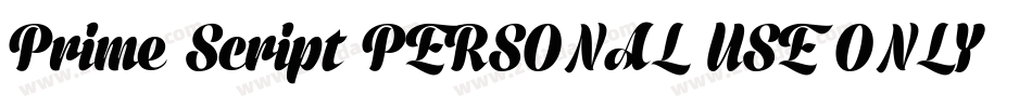 Prime Script PERSONAL USE ONLY字体转换